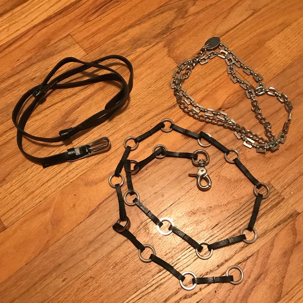 Excellent combination of slim belts from Express!!